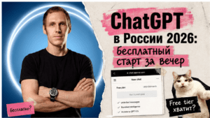 Подробнее о статье ChatGPT в России 2026: как начать бесплатно пошагово