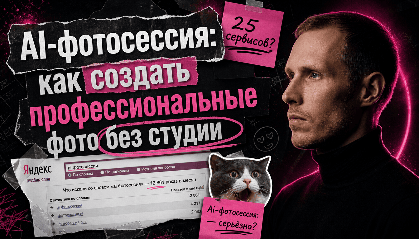 Подробнее о статье AI-фотосессия: как создать профессиональные фото без студии