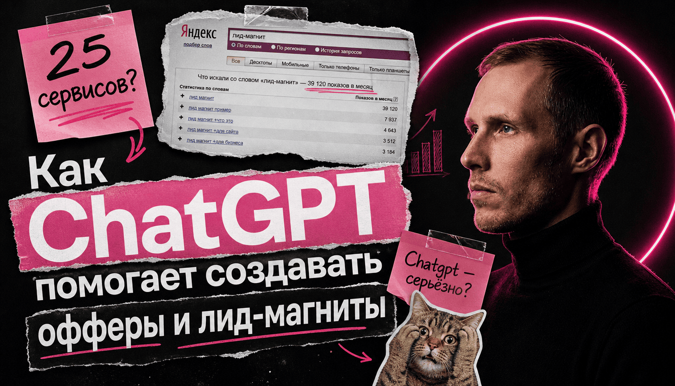 Подробнее о статье Как ChatGPT помогает создавать офферы и лид-магниты