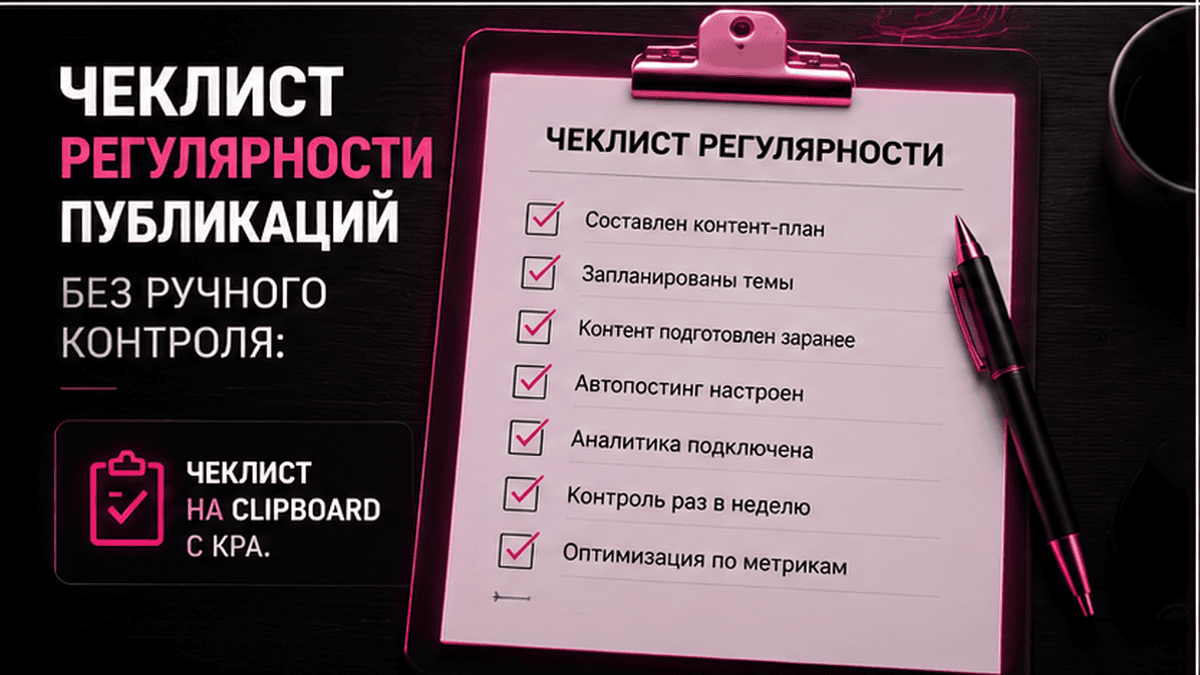 Чеклист / printable board: Чеклист регулярности публикаций без ручного контроля