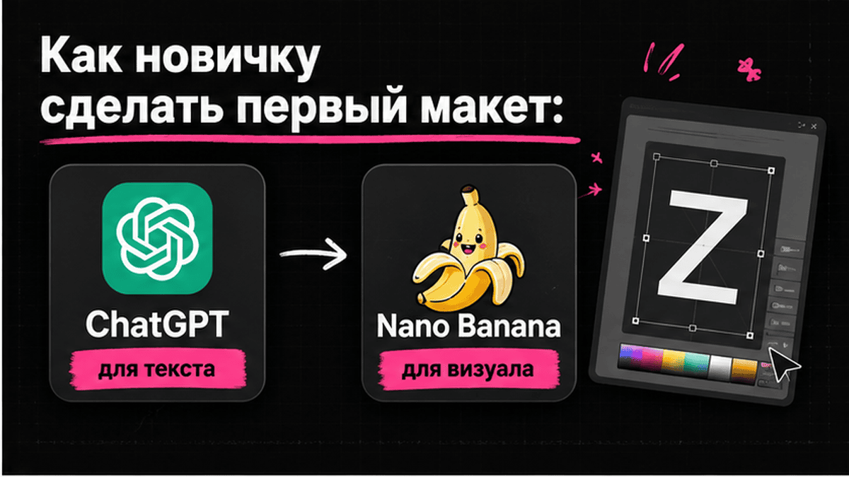 Zine-коллаж / мем-слой: Как новичку сделать первый макет: ChatGPT для текста, Nano Banana для визуала